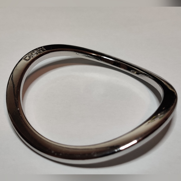 DKNY Silver Tone Bangle Bracelet - Picture 5 of 6